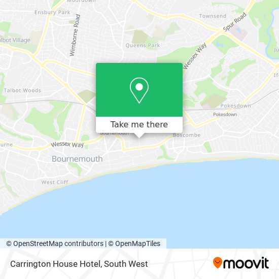 Carrington House Hotel map