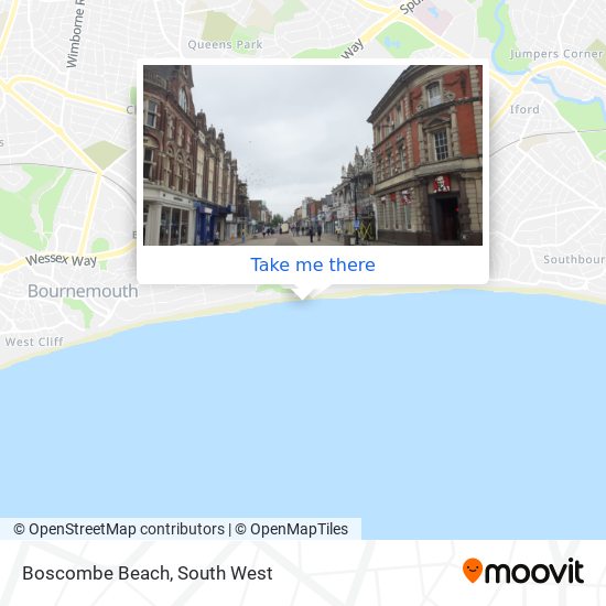 Boscombe Beach map