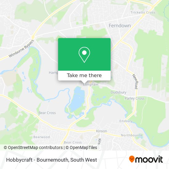 Hobbycraft - Bournemouth map