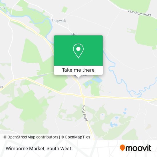 Wimborne Market map