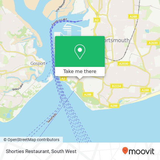 Shorties Restaurant map