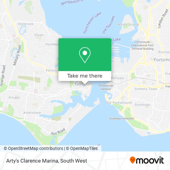 Arty's Clarence Marina map