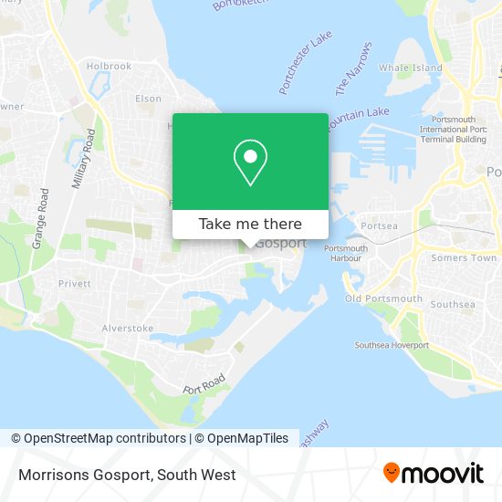 Morrisons Gosport map