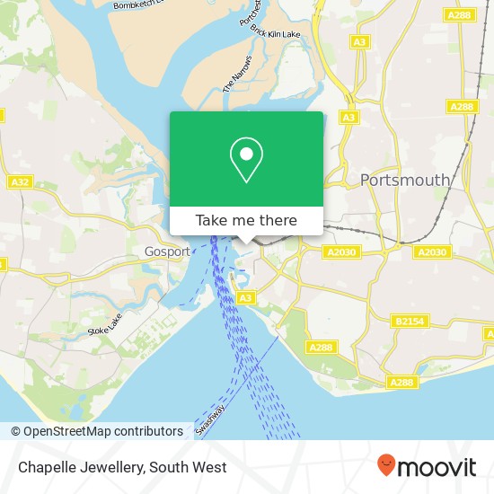Chapelle Jewellery map