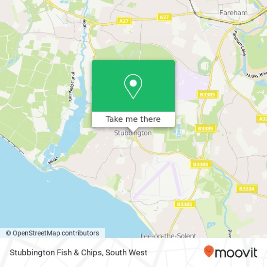 Stubbington Fish & Chips map