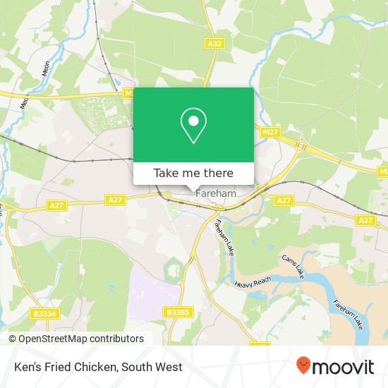 Ken's Fried Chicken map