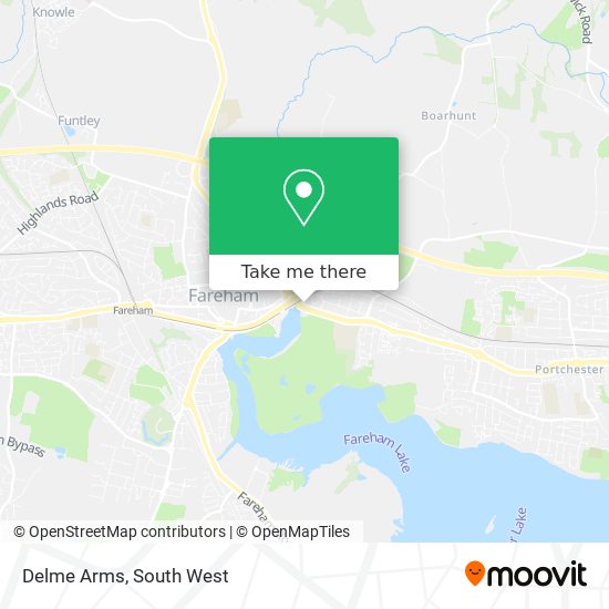 Delme Arms map