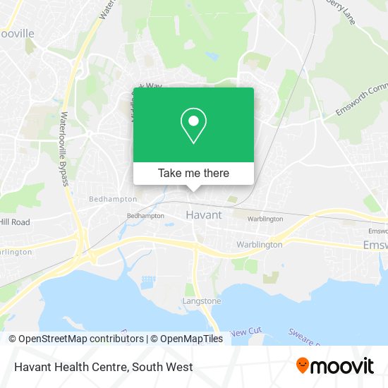 Havant Health Centre map