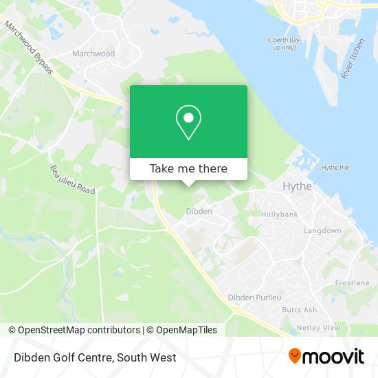 Dibden Golf Centre map