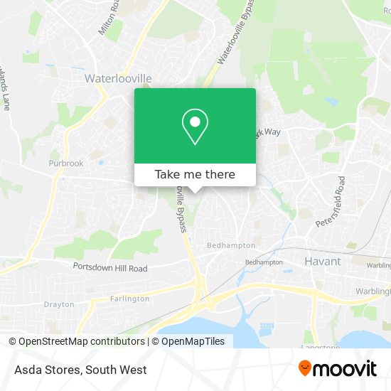 Asda Stores map