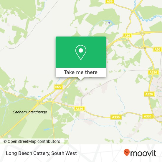 Long Beech Cattery map