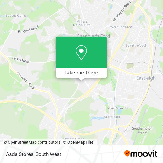 Asda Stores map