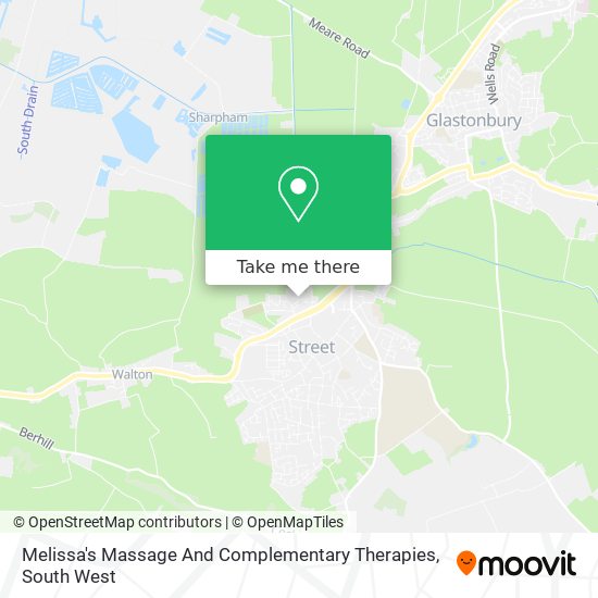 Melissa's Massage And Complementary Therapies map