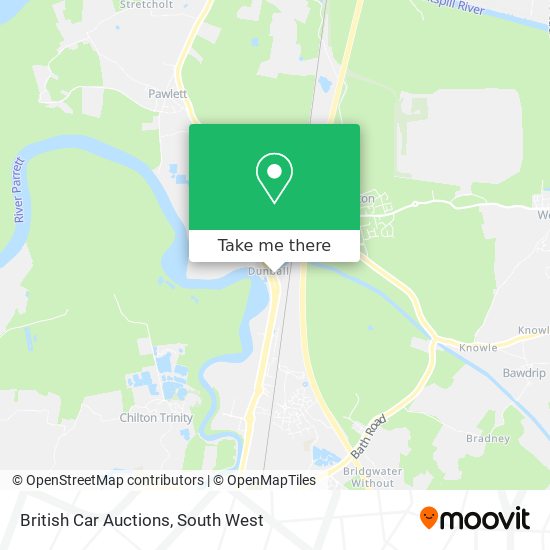 British Car Auctions map