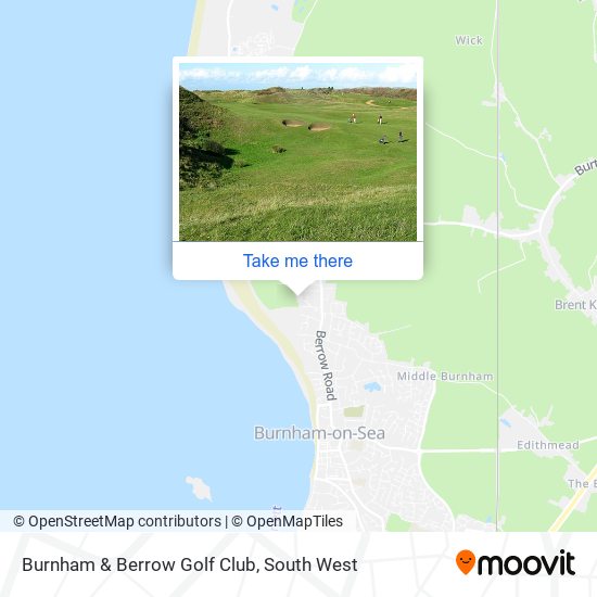 Burnham & Berrow Golf Club map