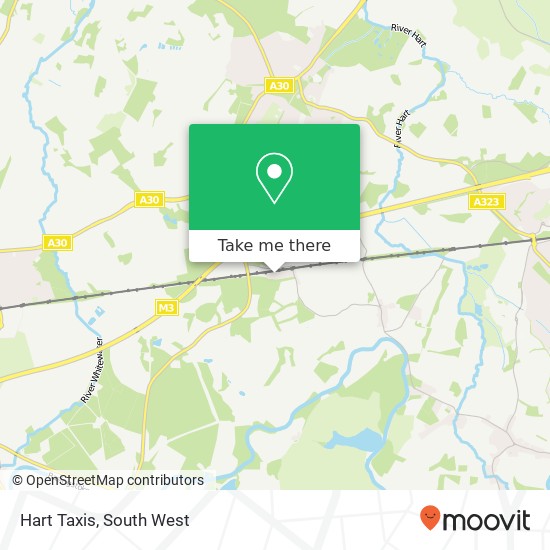Hart Taxis map