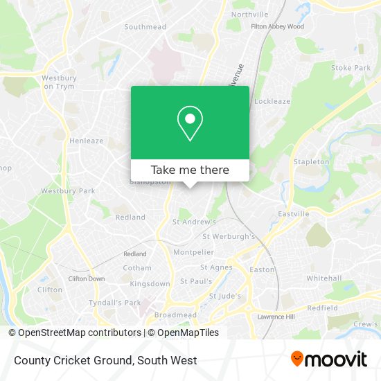 County Cricket Ground map