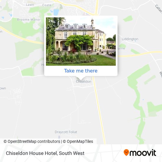 Chiseldon House Hotel map