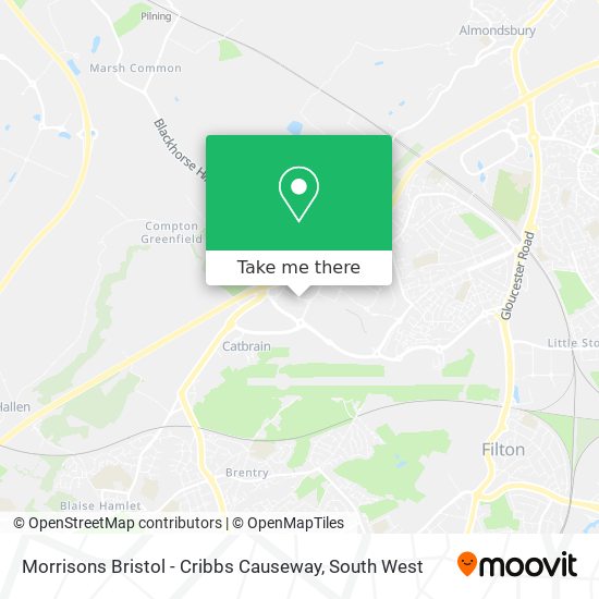 Morrisons Bristol - Cribbs Causeway map