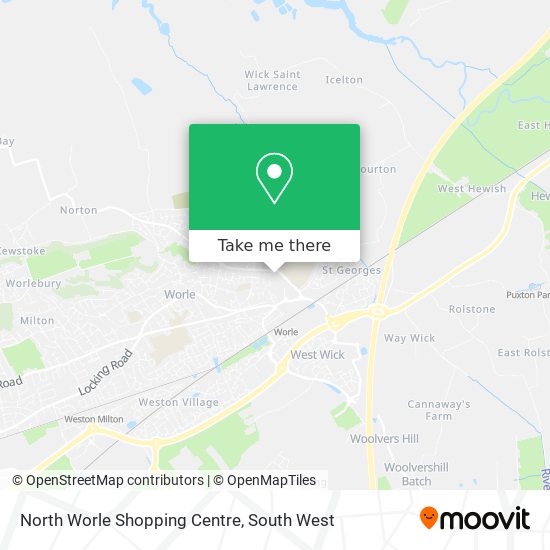North Worle Shopping Centre map