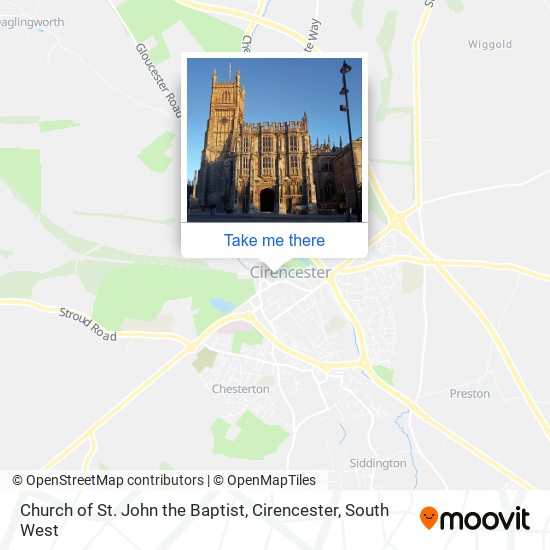 Church of St. John the Baptist, Cirencester map