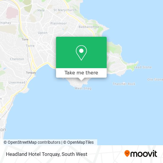 Headland Hotel Torquay map