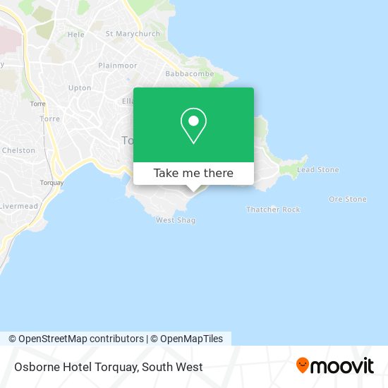 Osborne Hotel Torquay map