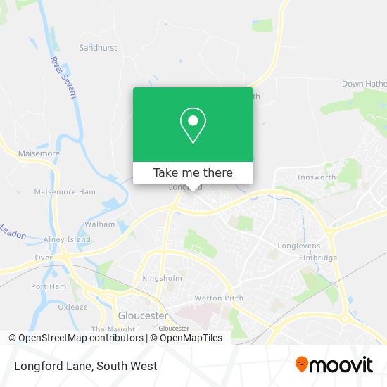 Longford Lane map