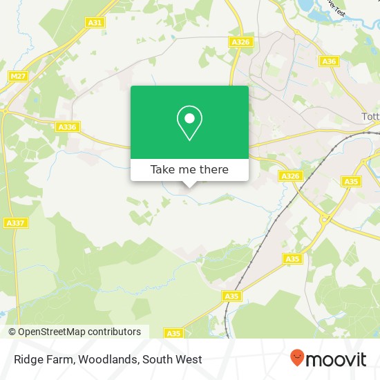 Ridge Farm, Woodlands map