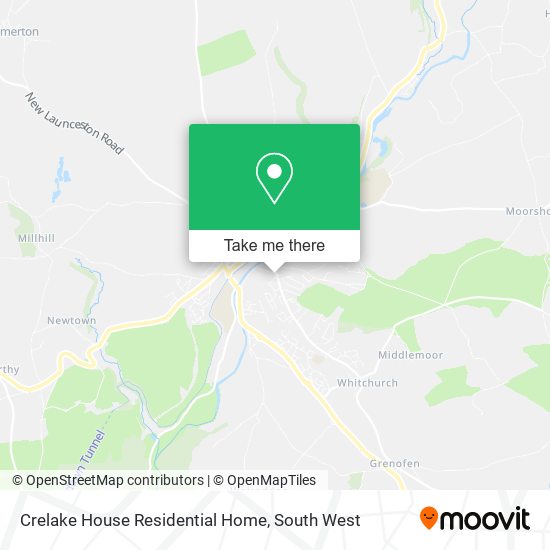 Crelake House Residential Home map