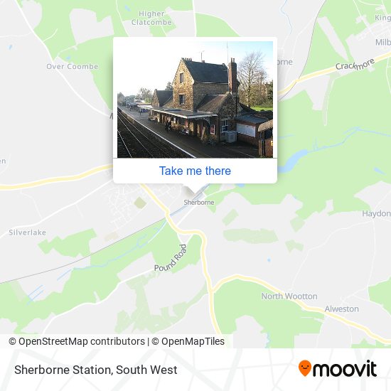 Sherborne Station map