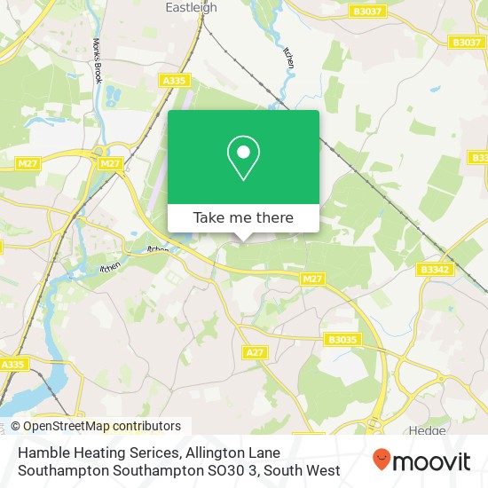 Hamble Heating Serices, Allington Lane Southampton Southampton SO30 3 map