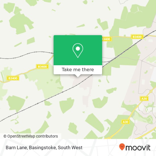 Barn Lane, Basingstoke map