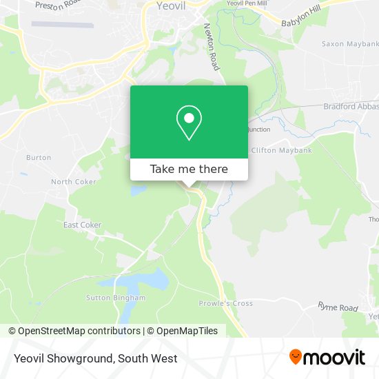 Yeovil Showground map