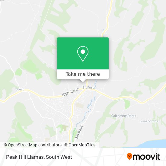 Peak Hill Llamas map