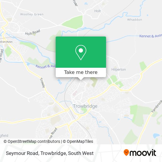 Seymour Road, Trowbridge map