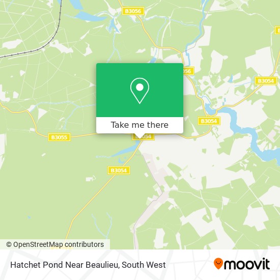 Hatchet Pond Near Beaulieu map