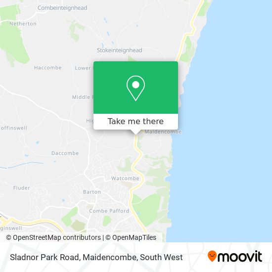 Sladnor Park Road, Maidencombe map