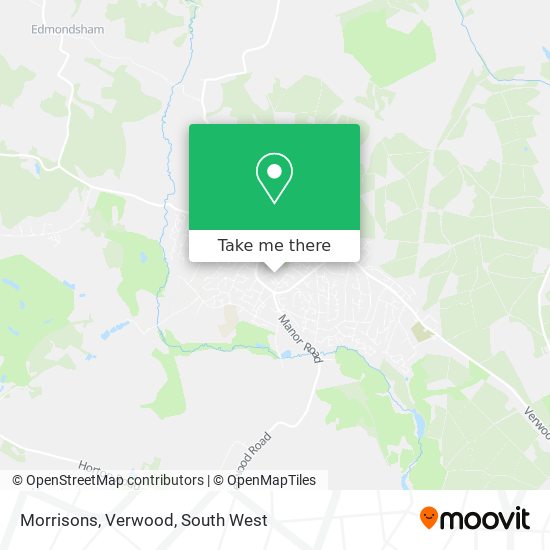 Morrisons, Verwood map
