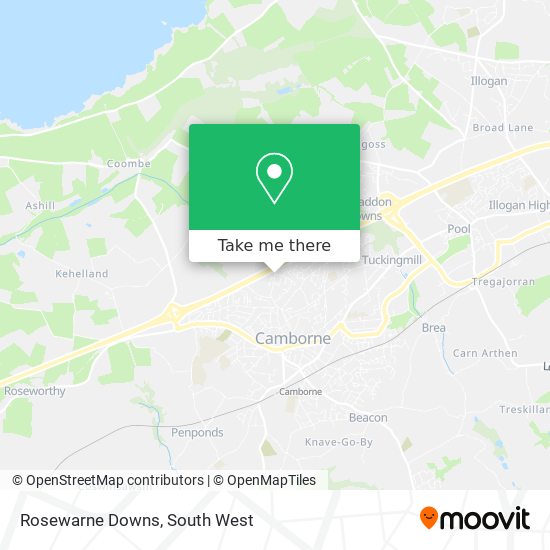 Rosewarne Downs map