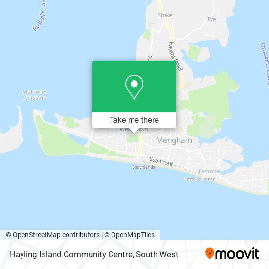 Hayling Island Community Centre map