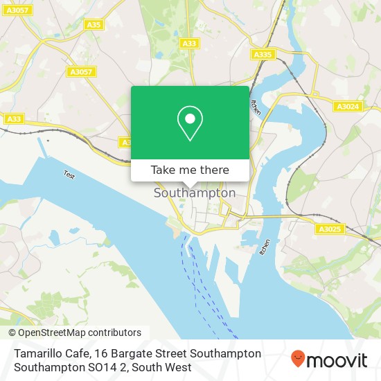 Tamarillo Cafe, 16 Bargate Street Southampton Southampton SO14 2 map