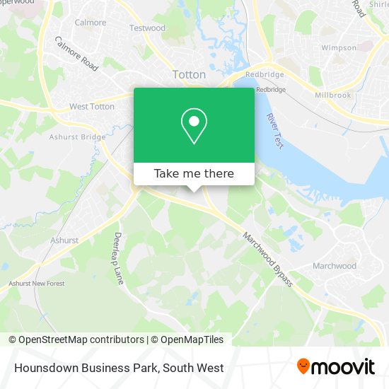 Hounsdown Business Park map
