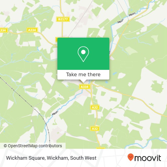 Wickham Square, Wickham map