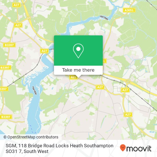 SGM, 118 Bridge Road Locks Heath Southampton SO31 7 map