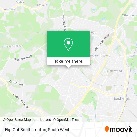 Flip Out Southampton map