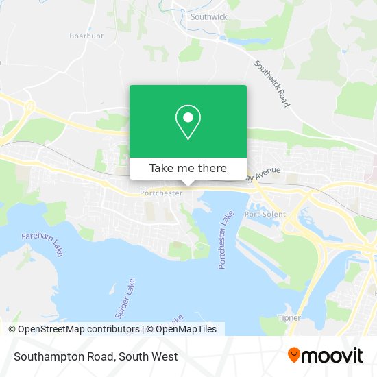 Southampton Road map