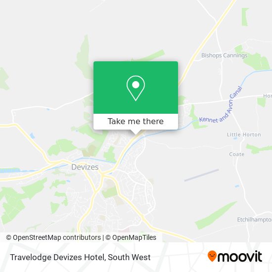 Travelodge Devizes Hotel map