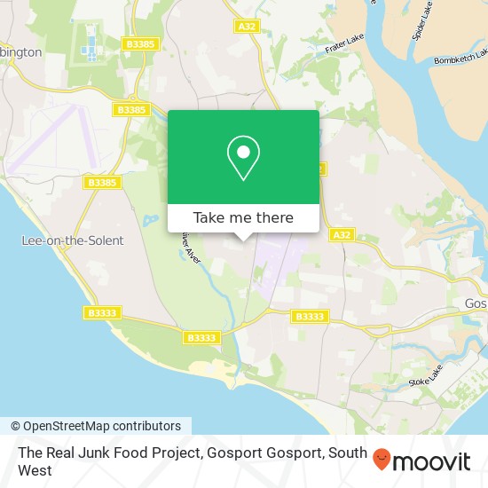 The Real Junk Food Project, Gosport Gosport map