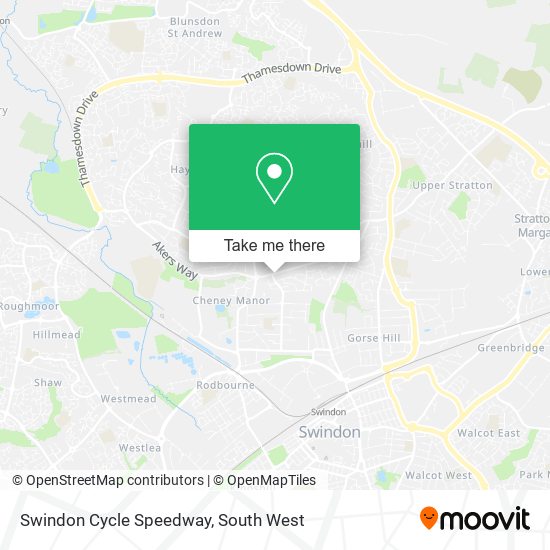 Swindon Cycle Speedway map
